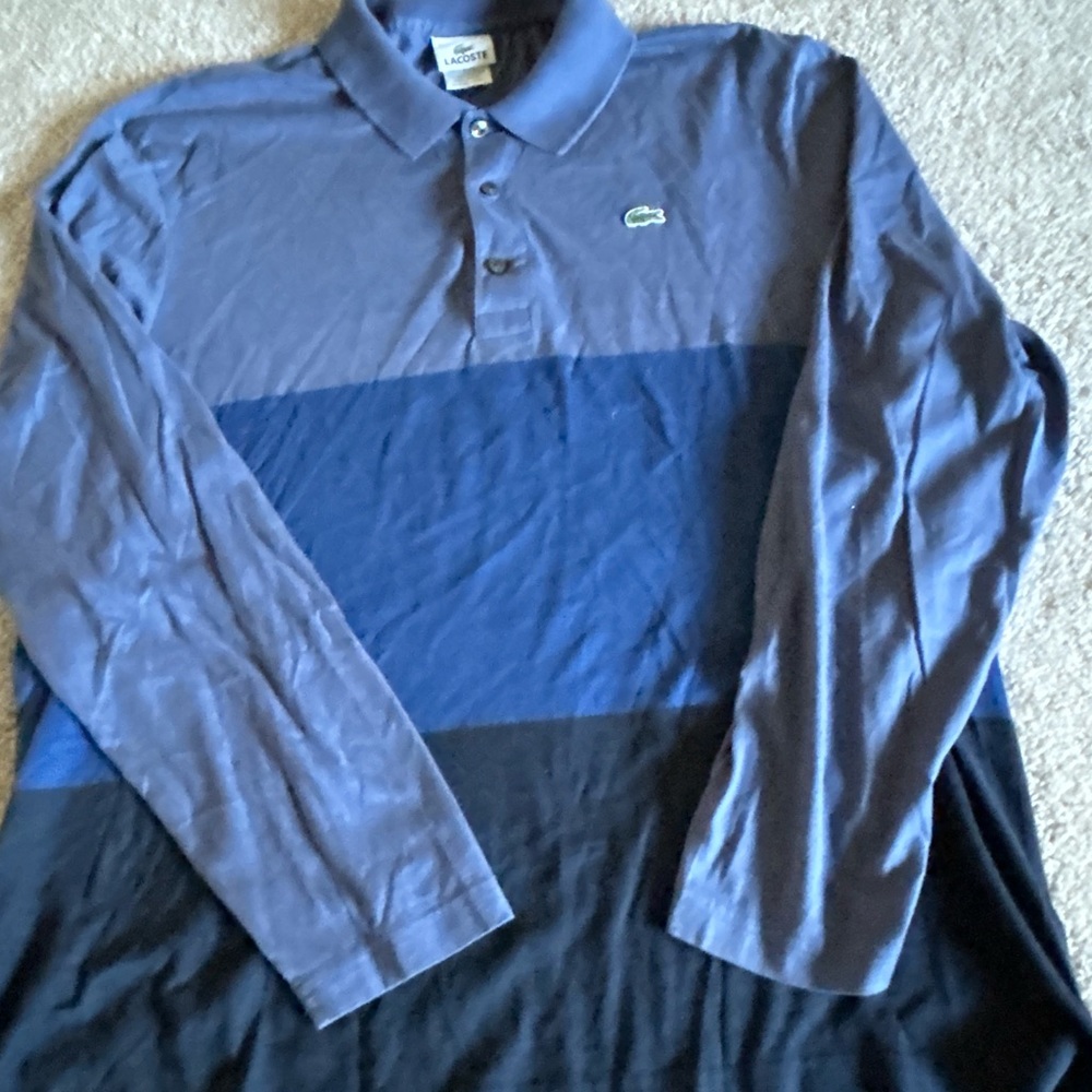 La coste long sleeve shirt size Medium